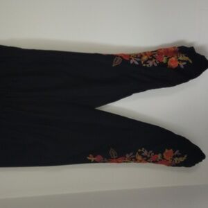 JOHNNY WAS EMBROIDERED WORKSHOP JOGGERS SIZE XS